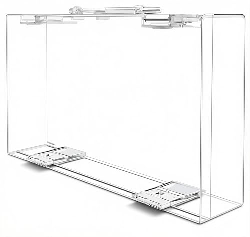 Clear Hinged Plastic Containers,Keepsake Storage Boxes Plastic,Display Case Use for Storage and Organization Jewelry,Tools, Office supplies,Pet supplies, DIY materials,Use as handbags
