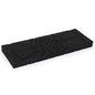 Teak Meditation Bench - Kneeling & Folding - Seiza Yoga & Prayer Bench (Black Foam Pad) - color: Black Foam Pad