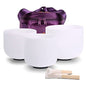 7inch 8inch 9inch Crystal singing bowls set sound bowl for healing Mindfulness, Meditation, Yoga, Spiritual and Body Healing Chakra Bowl (7C+8G+9E, 7inch+8inch+9inch with Travel bag) - color: 7C+8G+9E, size: 7 inch + 8 inch + 9 inch with Travel Bag