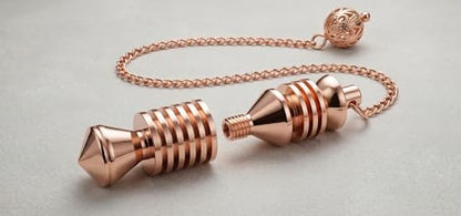 Openable Egyptian Ring Copper Pendulum for Reiki Healing, Dowsing & Chakra Balancing – Divination & Meditation Tool for Energy Cleansing - color: Egyptian Ring Copper Metal Pendulum