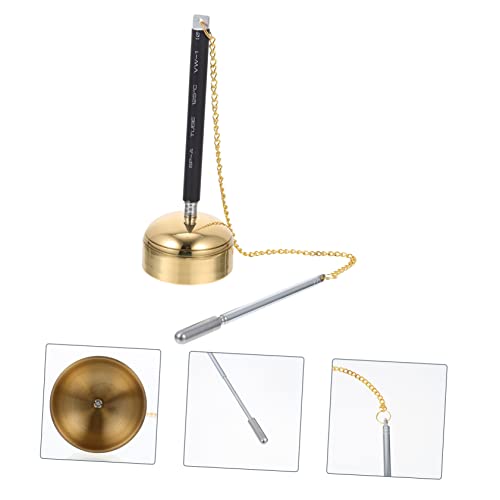 VICASKY Flexible Telescopic Chime Buddhist Supply Handbell Instrument for Temple Rituals Meditation Stress Relief with Smooth Safe Surface