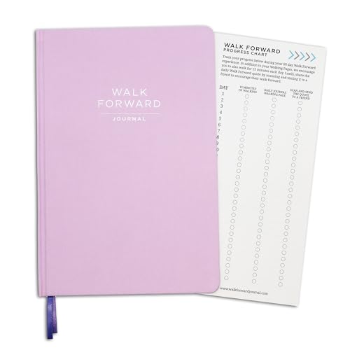 The Walk Forward Journal – (Pink) A 60-Day Daily Journal for Spiritual, Emotional, and Personal Growth – Reflection, Mindfulness & Inspiration – Daily Affirmations and Goal-Setting – Undated Life Planner for Women & Men (Pink) - color: Pink