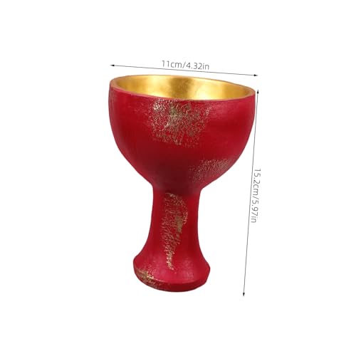 Ciieeo Holy Cup Resin Decorative Goblet for Worship Sacrifice Cup for Home Altar Ceremonies Elegant Tabletop Prop for Religious Rituals