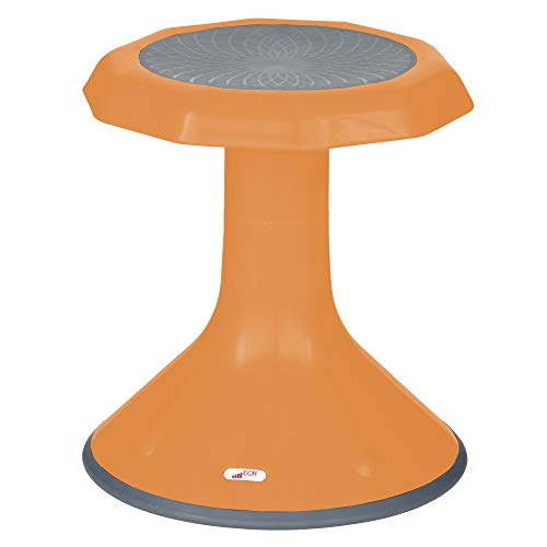 ECR4Kids ACE Active Core Engagement Wobble Stool, 15-Inch Seat Height, Flexible Seating, Orange - color: Orange