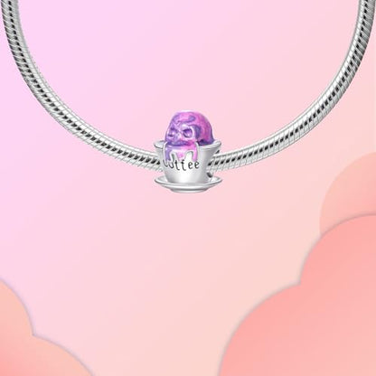 Prayer Cross Elephant Airplane Suitcase Charm 925 Sterling Silver Charms fits for Bracelets Necklace Pendant Bead Charms Jewelry Gift for Women Family - color: Coffee Skull Charm