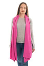 Dalle Piane Cashmere Womens Wool Cashmere Blend Stole Soft Italian Shawl Wrap for Wedding Evening Gift Made in Italy - color: Fuchsia