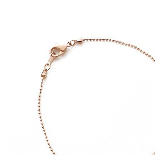 Honeycat Thin Ball Chain Plain Bracelet in 18k Gold Plate, 18k Rose Gold Plate, or Silver | Minimalist, Delicate Jewelry - color: Rose Gold