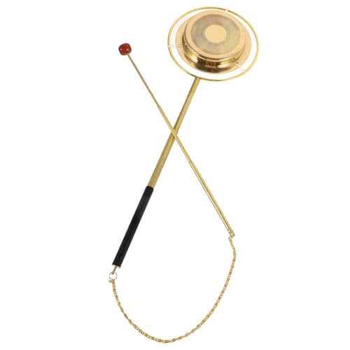 ibasenice Brass Bell Ornament for Buddhist Ceremonies Loud Sound Comfortable to Hold for Meditation and Mindfulness Fine Polishing Craftsmanship for Home Temple Use