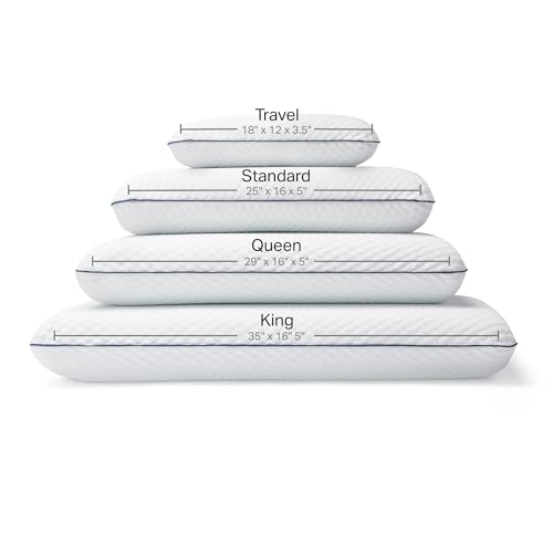 Weekender Cooling Gel Memory Foam Pillows for Sleeping – King Size, Set of 2, Ventilated Cooling Pillows for Side & Back Sleepers, Neck & Shoulder Support, Medium Firm, Washable Cover - size: King, style: 2 Pack
