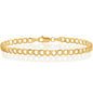 IceCarats 14K Yellow Gold 4.3mm Thick Curb Chain Link Bracelet, Polished