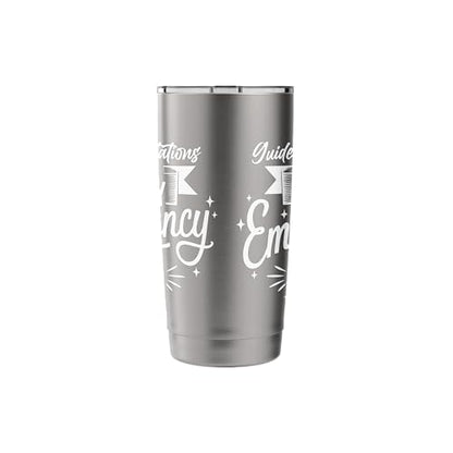 Emergency Kit for Guided Meditations Design Stainless Steel Insulated Tumbler - color: Brushed Steel
