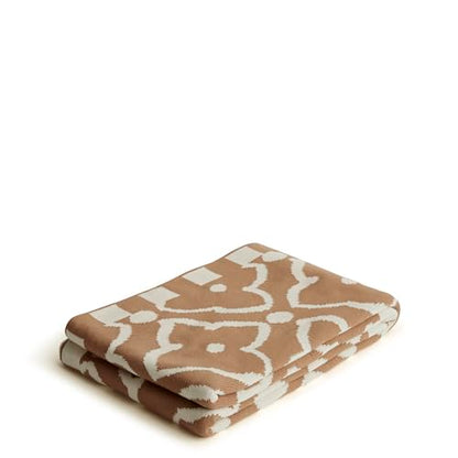 Vera Bradley Women's Cotton Double Knit Throw Blanket - color: Moorish Tiger's Eye