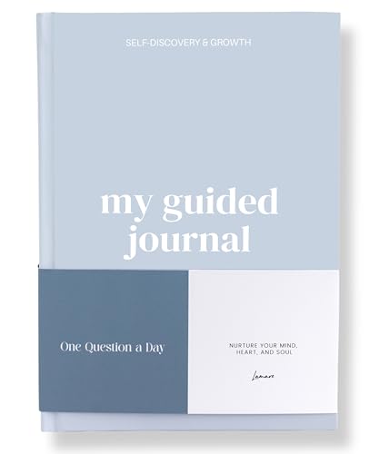 Lamare Guided Journal for Women with Prompts - One Question a Day Reflection Journal Prompts for Healing, Gratitude, and Mindfulness - Self Care Routine & Mental Health Gift - Baby Blue - color: Baby Blue