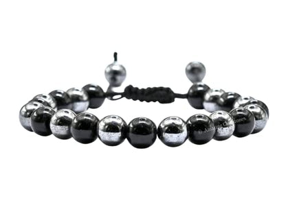 Amazing Gemstone Bracelet for Lymphatic Drainage - Black Obsidian Hematite Bracelet Set for Men Women Healing Calming Anxiety Stress Relief Gifts Pulseras Para Hombres Mujer Stocking Stuffers - color: Lymphatic Drainage