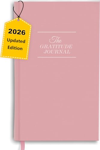 The Original Gratitude Journal with Inspiring Prompts & Quotes for Mindfulness, Reflection & Personal Growth - Daily Wellness Journal for Men & Women - Luxurious Linen Pink Cover - color: Pink