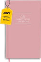 The Original Gratitude Journal with Inspiring Prompts & Quotes for Mindfulness, Reflection & Personal Growth - Daily Wellness Journal for Men & Women - Luxurious Linen Pink Cover - color: Pink
