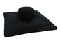 Round Zafu and Zabuton Meditation Cushion Set (2pc) - color: Black