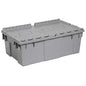 Buckhorn AR2012070201000 Industrial Plastic Storage Tote with Hinged Attached Lid, (20-Inch x 12-Inch x 7-Inch), Gray