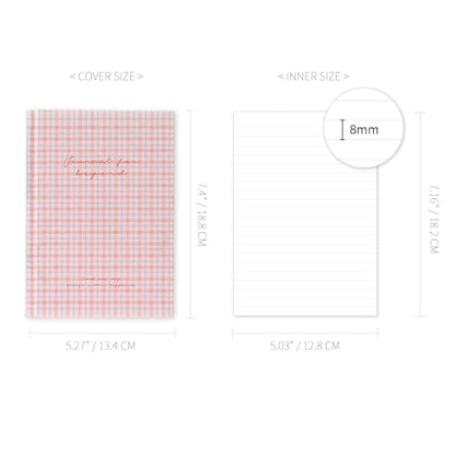 Journal For Beyond Hardcover Lined Notebook, Pink - Hardcover, Academic, Journal, Diary, 112pages