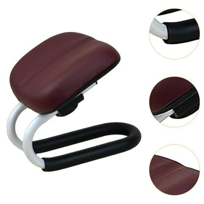 Colaxi Meditation Stool for Adults, Meditation Bench Kneeling Stool, Ergonomic Portable Chair with Anti Slip Cover, Adjustable Prayer Bench Seat for Home Studio Praying Yoga, Style B Deep Red - color: Style B Deep Red
