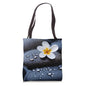 Pebble Rock with Flower Yoga Meditation Tote Bag