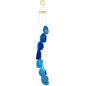 rockcloud Agate Sliced Geode Wind Chime Home Garden Decoration Figurine - color: Blue