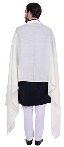 Large Prayer Shawl Pure Wool Wrap India Clothing Gift for Men & Women