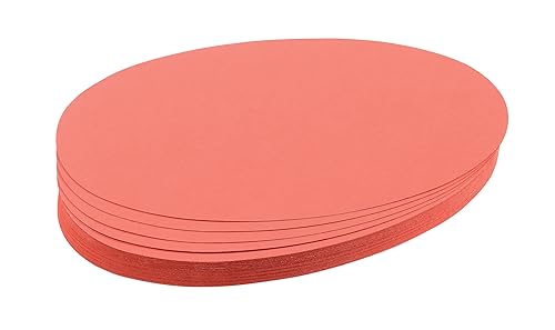 Franken UMZ 1119 04 Prompt Cards Oval 11 x 19 cm 130 GSM Pack of 500 Yellow 500 Stück weiß - color: White, size: 500 Stück