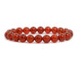 Adabele 1pc Natural Stretch Gemstone Bracelet 8mm (0.31") Bead 7" to 8.5 inch Healing Crystal Energy Quartz Chakra Jewelry Women Unisex Birthday Gift - color: Carnelian, size: 7 inch