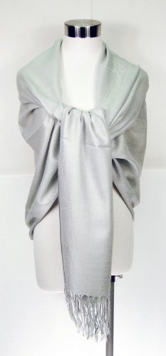 Tapp Collections™ Premium Pashmina Shawl Wrap Scarf - color: Light Grey