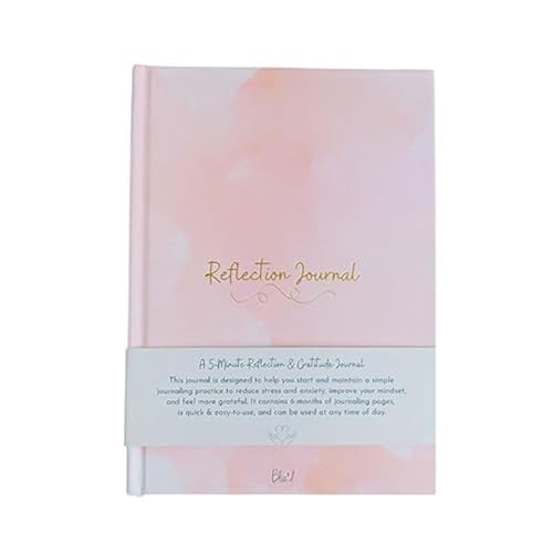 Time to Reflect: An Easy-To-Use Gratitude Journal - Embrace Positivity and Cultivate Confidence on a 6-month journey. Undated, Hardcover Daily Journal with positive affirmations and guidance.