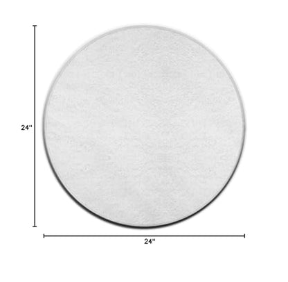 Modern Round Area Rug, Non-Slip Machine Washable Kitchen Office Circle Rug, Room Sofa Yoga Soft Round Carpet Compatible with White 60inch(150cm) - color: Color72, size: 60inch(150cm)