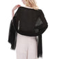 RIIQIICHY Scarf for Women Lightweight Solid Color Long Fashion Gauze Scarves Shawl Wrap - color: Black