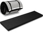 Lyrow 2 Inch 72"x24" Thick Foldable Yoga Mat with Carry Strap, Non-slip Portable Foam Gym Mat for Yoga, Pilates and Stretching - color: Black