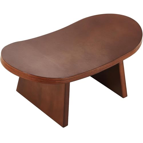 Ergonomic Wooden Meditation Bench, Portable Yoga Auxiliary Stool, for Yoga, Prayer, Travel, Mindfulness, Zen Practice(Medium) - size: Medium