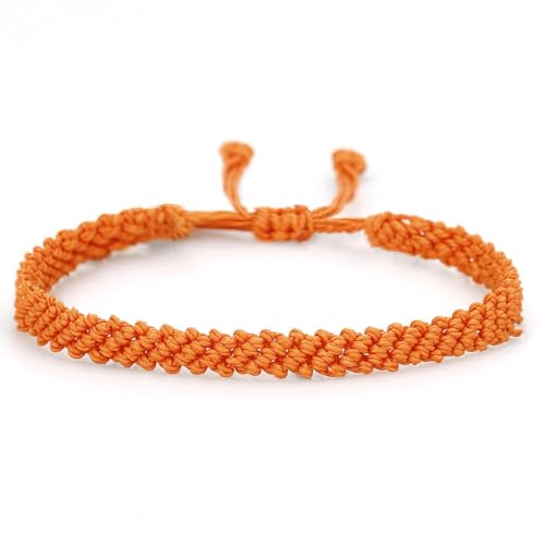 Handmade Braided String Rope Bracelets Simple Adjustable Woven Bracelet Tibetan Buddhist Protection Good Luck Kabbalah Amulet String Boho Summer Surfer Bracelets Waterproof Anklets