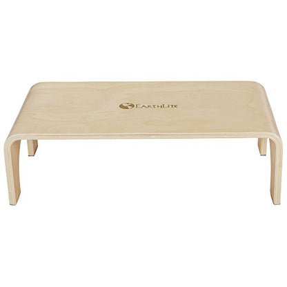 EARTHLITE Wooden Step Stool - Beautiful Finish, Large Surface, Strong & Stable Bed Step, Foot Stool, Massage Step-Up (4" or 7") - style: 7" High