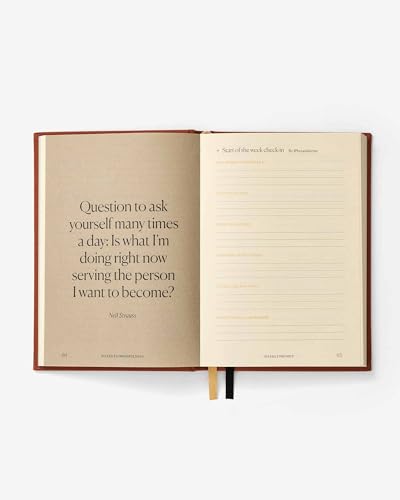 Intelligent Change Notes to Mindfulness Daily Journal for Women With Prompts to Write In, Illustrated Gratitude & Positivity, Undated Guided, Hardbound Wellness - Chelsea Kauai (Sunset Orange) - color: Sunset Orange