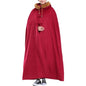Meditation Buddhist Hooded Cloak Monk Outfit Oversize Bridal Wedding Winter Comfortable Warm Cape Poncho - color: Red, size: Medium