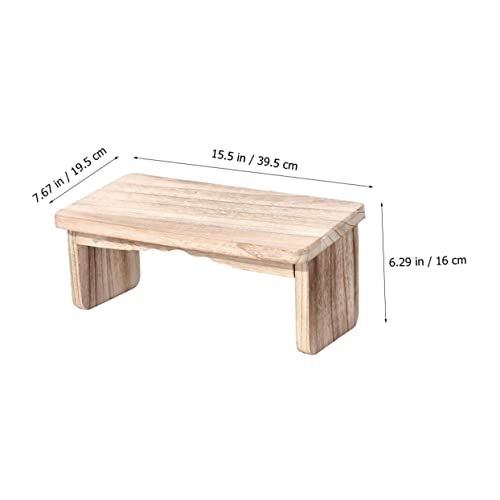 Buddhist Stool Wooden Temple Kneel Sitting Stool Household Zen Folding Bench Seat