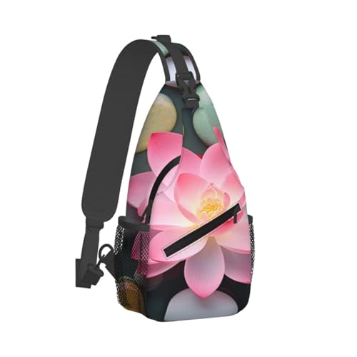 Yoga Spa Meditation Spiritual Sling Bag For Men Crossbody Backpack,Women Shoulder Bag For Travel Sport