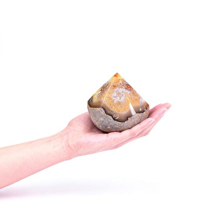 Natural Agate Wand Stabilizer Stone Medium Irregular Pillar 1.1-1.7Lbs for Spiritual Grounding Feng Shui Astrology Altar - color: Natural, size: 1.1-1.7 Pound