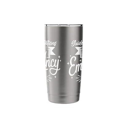 Guided Meditations in Emergency Kit Stainless Steel Insulated Tumbler - color: Brushed Steel