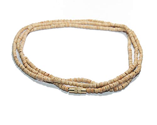 IS4A Tulsi Neck Mala (Necklaces) 2 mm Approx Beads Ram Mala for Body & Soul of All Impure Krma & Thoughts
