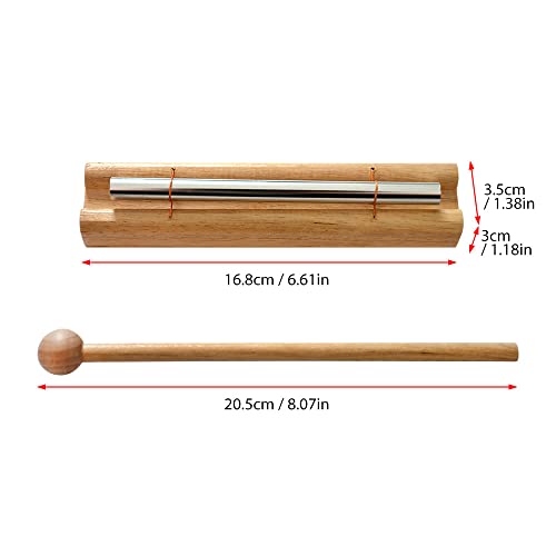 Energy Chime with Mallet Meditation Chimes Mindfulness Hand Bell Classroom Chime for Prayer Yoga Percussion Instrument Reminder Bell Eastern Energies Music Gift