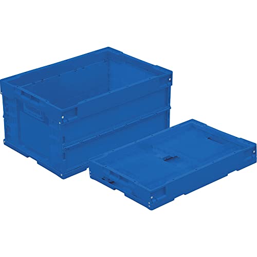 Trusco TR-S40DB α Folding Container, 1.4 gal (40 L), Dark Blue, Storage Case Storage Box - color: blue (dark), size: 40L, style: No lid