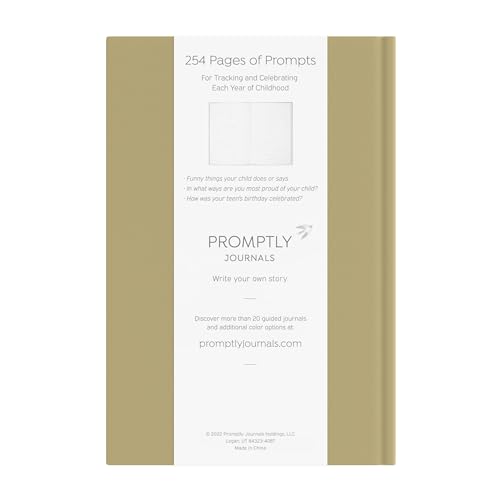 Promptly Journals, A Complete Childhood History: From Pregnancy to 18 Years Old (Sage Green, Linen) | Baby Book and Pregnancy Journal | Baby Memory Book - color: Sage Green
