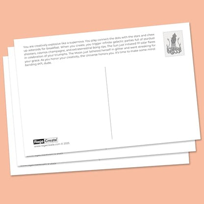 Rage Create Sweet-Ass Affirmations® 2 Magical Postcard Pack (22 Cards)
