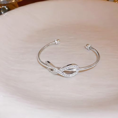 Handmade 925 Sterling Silver Bangle Bracelet Simple Silver/Gold Adjustable Cuff Bangles Durable Stainless Steel bracelet for Men &Women Daily Jewelry Gift for Anniversary Birthday Gift - color: Color 20