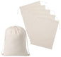 100 Percent Cotton Drawstring Bags, Reusable Quality with Double String, For Pantry Gifts Kitchen - Pack of 6 (Natural Beige, 9 x 12 Inch) - color: Natural Beige, size: 9 x 12 Inch